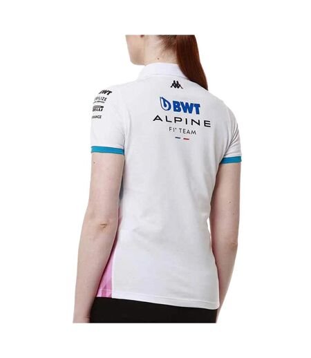 Maillot blanc/bleu femme kappa adraw alpine f1 321u87w - xxl