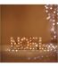 Décoration lumineuse lettres Noël - 44 x 3 x 15 cm - Marron