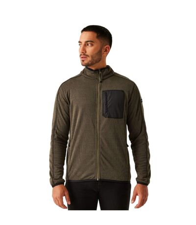 Mens Kitom Full Zip Fleece Jacket Crocodile Marl Regatta