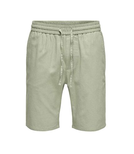 Short Vert Homme ONLY & SONS Cot Lin - L