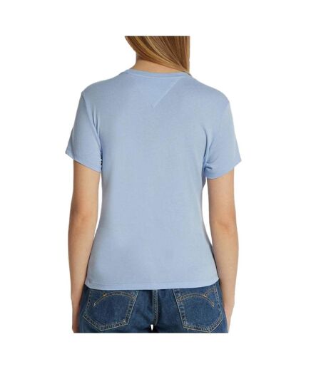 T-shirt bleu femme tommy hilfiger essntl - l