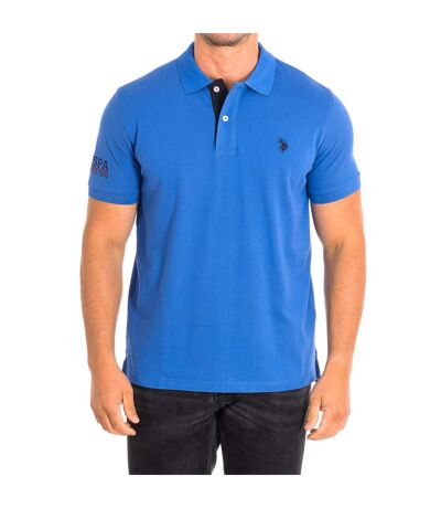 FOST Short Sleeve Polo with contrast lapel collar 64783 man