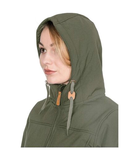 Trespass Womens/Ladies Kristen Longer Length Hooded Waterproof Jacket (Moss) - UTTP4195