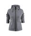 Womens/ladies Karting Soft Shell Jacket Steel Grey Printer-1