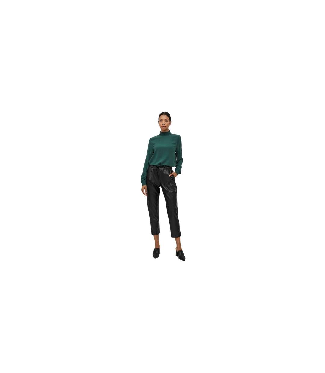 Pantalon Motif/style Brillant Nille Femme Noir Vila-1