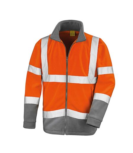 Veste polaire homme orange fluo SAFE-GUARD by Result
