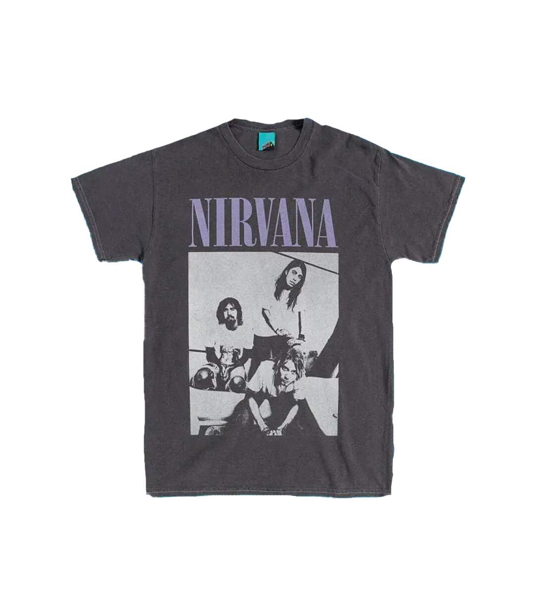 T-shirt Adulte Noir Nirvana-2