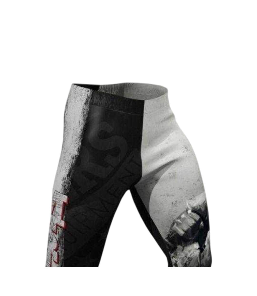 Mens Mfc Dark Side Warrior Compression Leggings Black Grey Masters-2