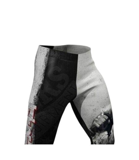Mens Mfc Dark Side Warrior Compression Leggings Black Grey Masters