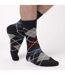 Mens Jacquard Thermal Socks for Winter-3