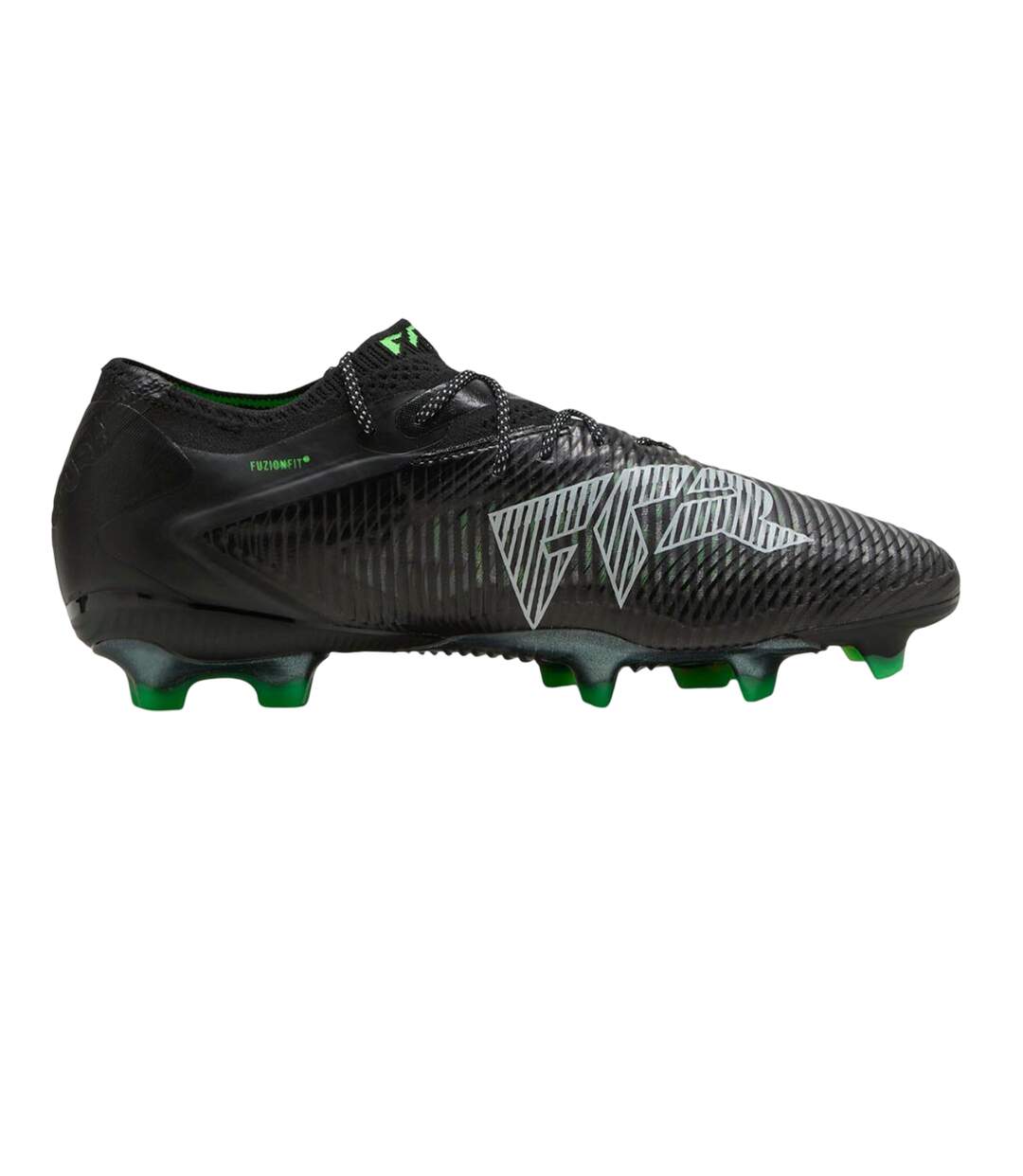 Chaussures De Foot Pour Terrain Ferme Future Ultimate Adulte Noir Vert Puma-3
