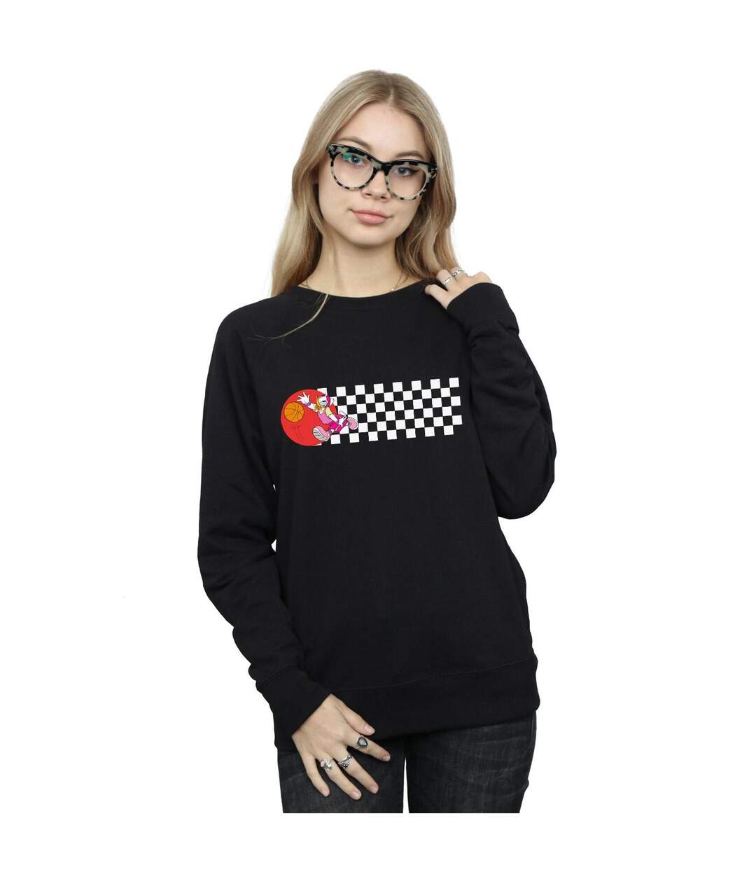 Disney Sweatshirt Daisy Duck Dribbling Femme/Ladies (Noir) - UTBI28226-2