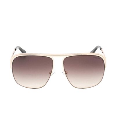 Lunettes De Soleil Motif/style Carré Homme Taille Unique Jaune Or Guess