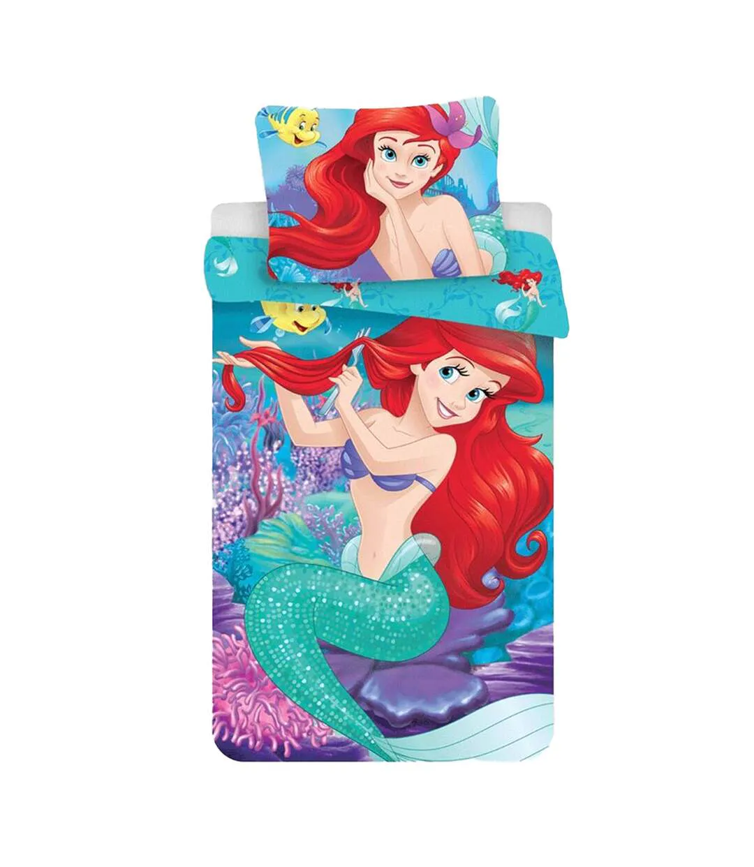 Under The Sea Ariel Duvet Cover Set Multicoloured The Little Mermaid-2