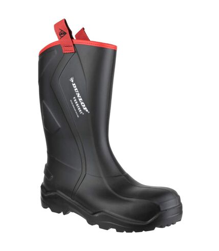 Dunlop Mens Purofort+ Rugged Full Safety Wellington Boots (Black) - UTFS2436
