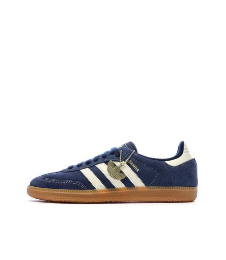 Baskets bleu marine/blanc homme adidas samba