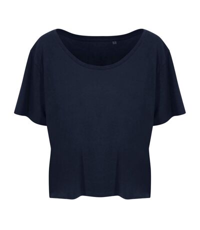 Ecologie Womens/Laides Daintree EcoViscose Cropped T-Shirt (Navy)