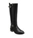 Womens/ladies Freya Leather Knee-high Boots Black Lotus Shoes-1