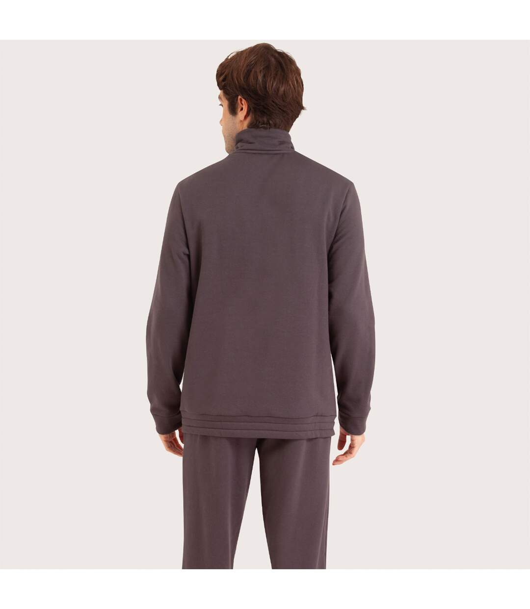 Pyjama long col ouvert homme Interlock