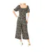 Womens/ladies Daisy Sweetheart Jumpsuit Black Mela London-3