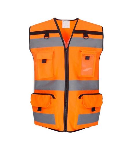Yoko Unisex Adult Ripstop Hi-Vis Tool Vest (Hi Vis Orange) - UTRW9036