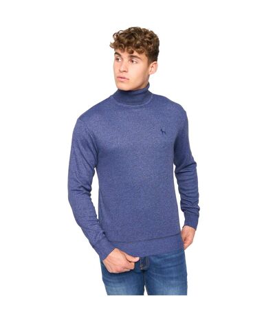 Pull cliveden homme bleu denim chiné Bewley & Ritch