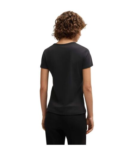 Womens/ladies Eventsa Logo T-shirt Black Boss