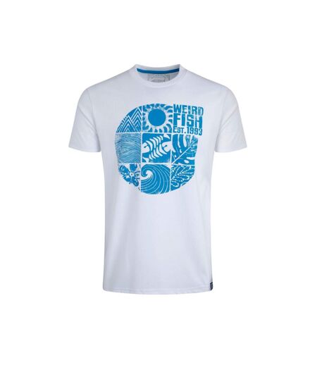 T-shirt summer sector homme blanc Weird Fish