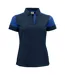 Womens/ladies Polo Shirt Navy Cobalt Printer PRIME-2
