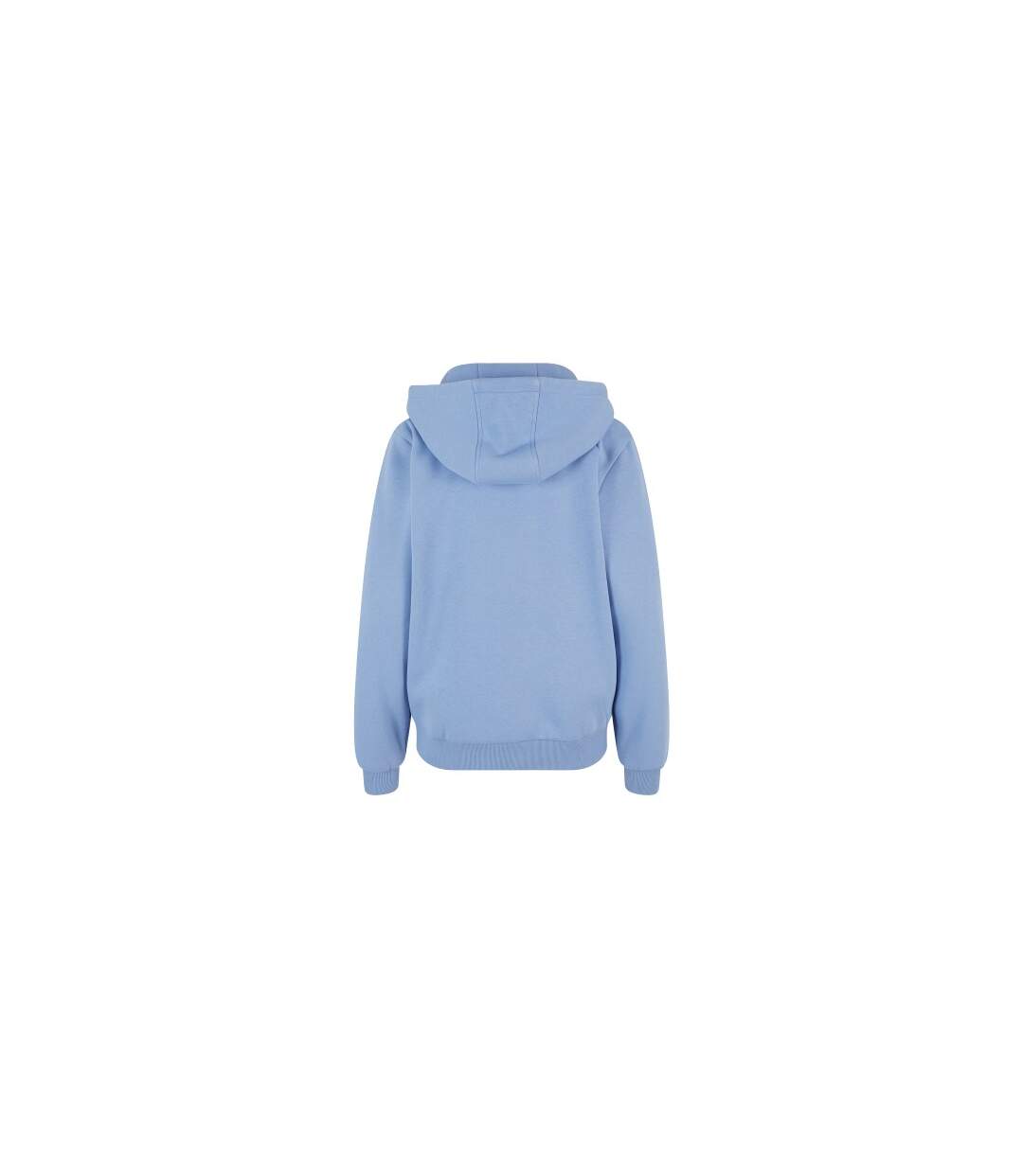 Sweat À Capuche Duveteux Femmes/ladies Bleu Poudré Build Your Brand-3