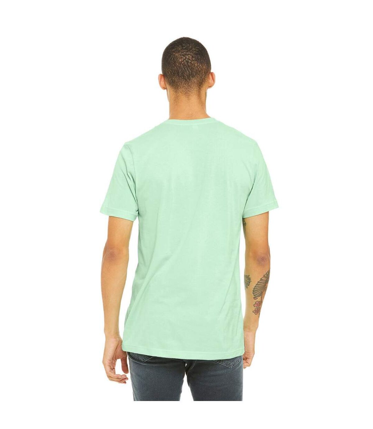 Canvas Mens Triblend Crew Neck Plain Short Sleeve T-Shirt (Mint Triblend) - UTBC2596
