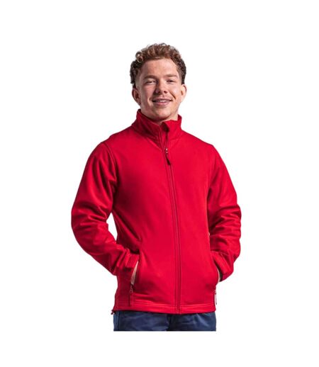 Mens 2 Layer Soft Shell Jacket Red PRO RTX
