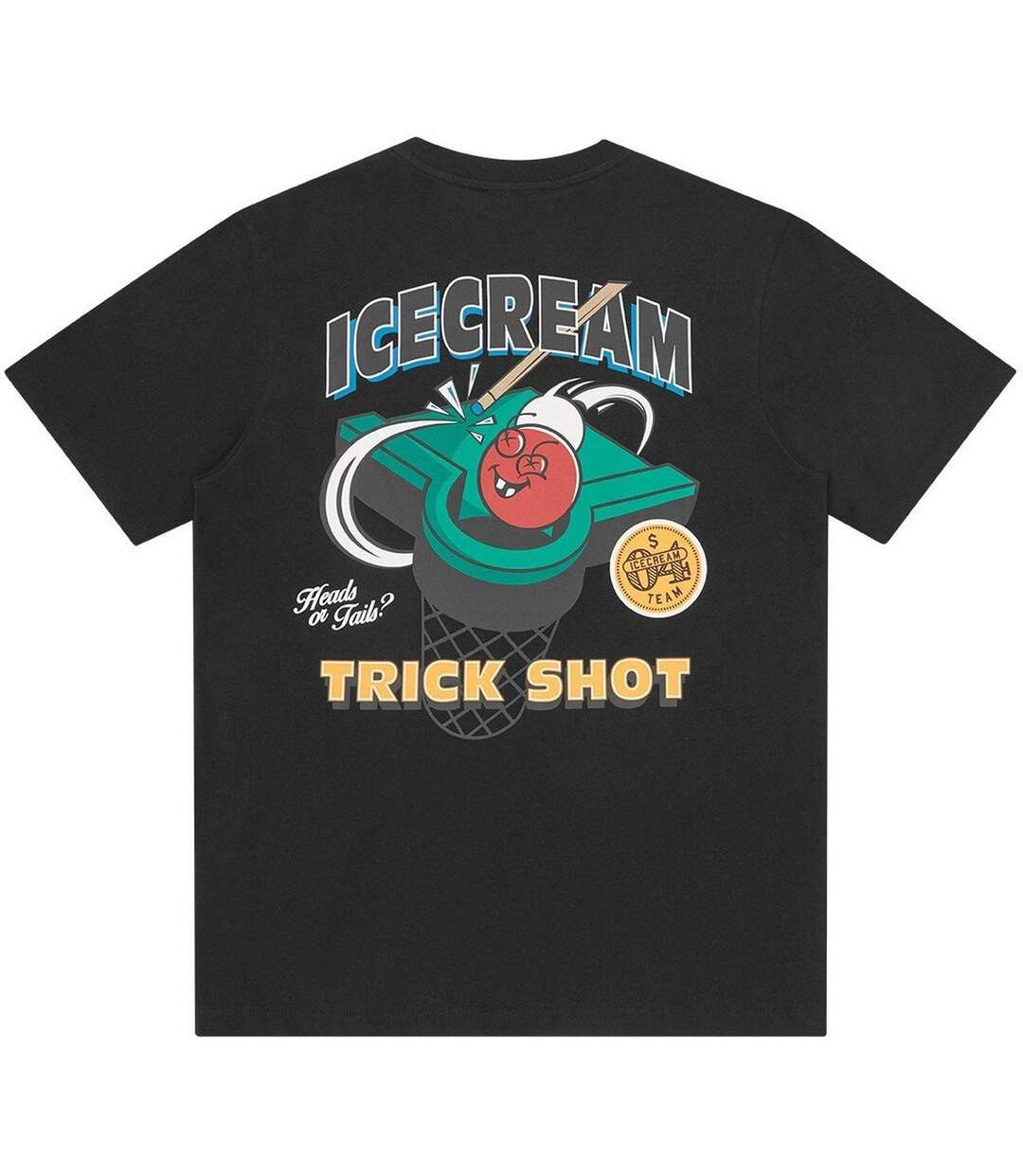 Mens Graphic Print Regular T-shirt Black ICECREAM-2