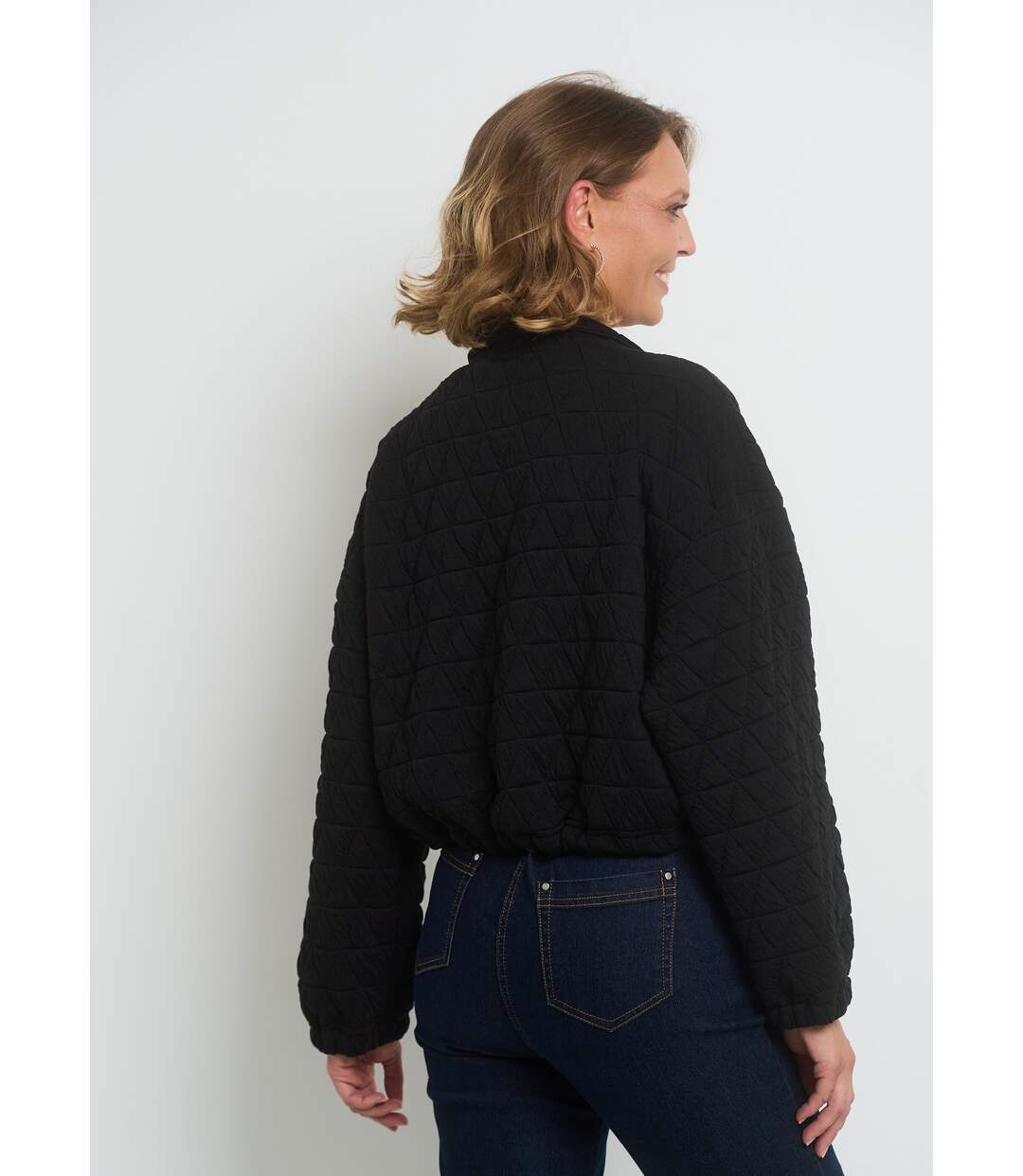 Veste zippée matelassée avec col montant-2