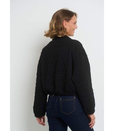 Veste zippée matelassée avec col montant