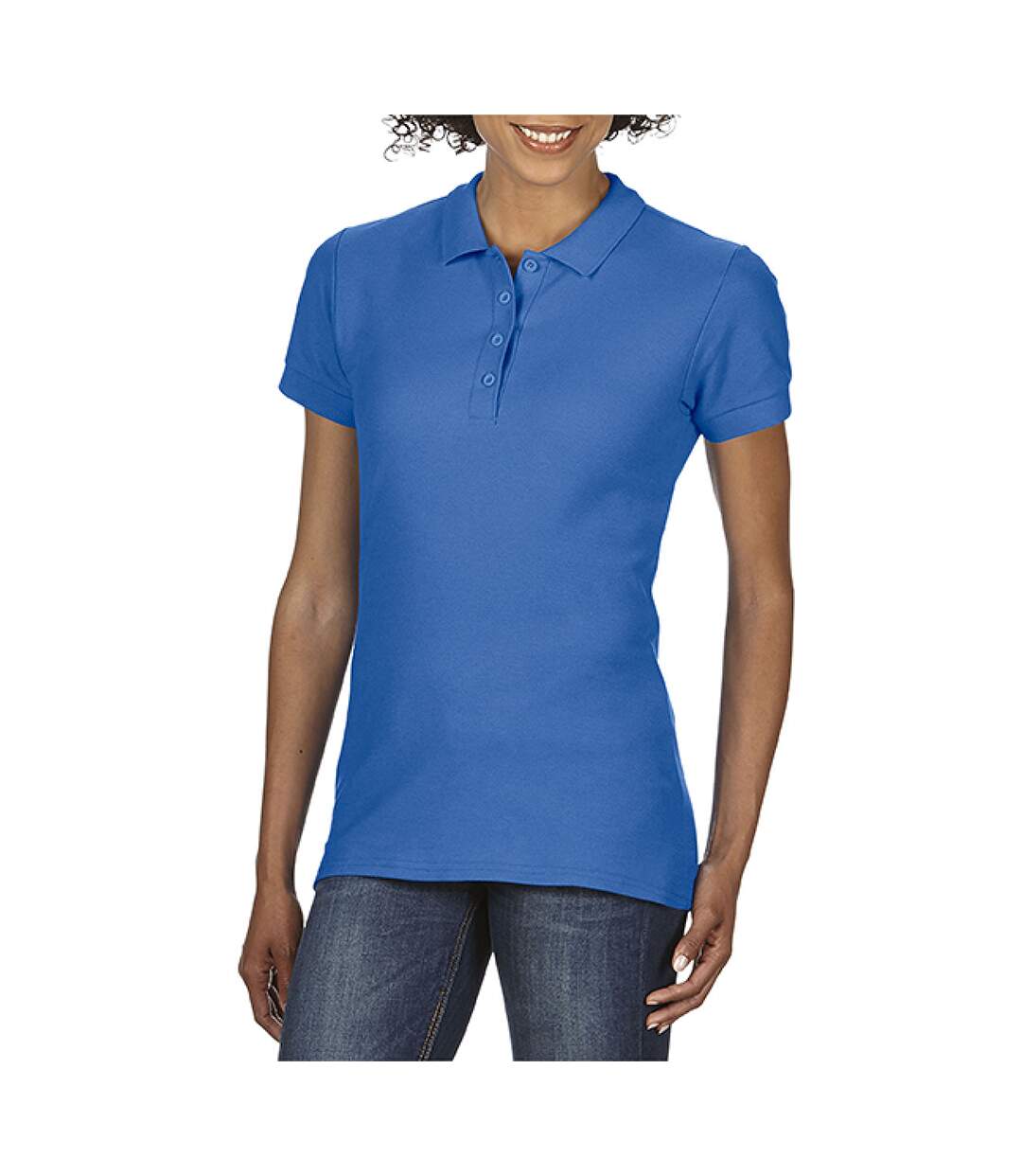 Gildan Softstyle Womens/Ladies Short Sleeve Double Pique Polo Shirt (Royal) - UTBC3719-2