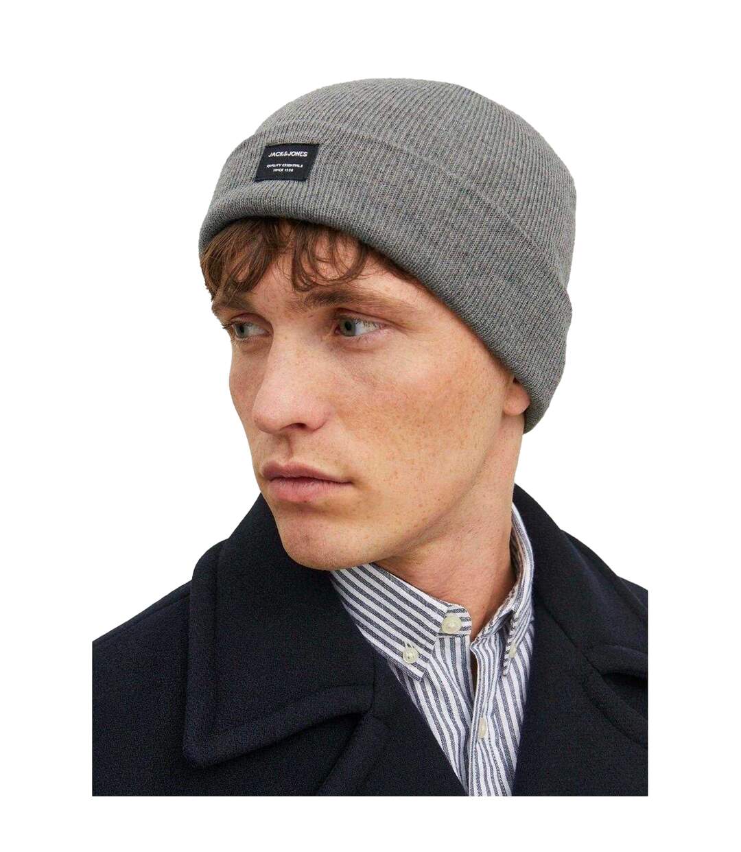 Bonnet Homme Gris Chiné Chiné Jack And Jones-2