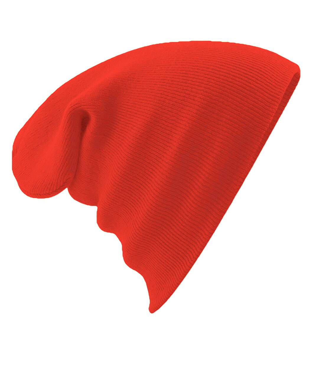 Bonnet tricoté unisexe rouge feu Beechfield