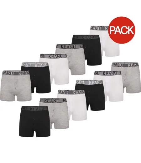 Boxers Motif/style Uni Homme Blanc Keanu