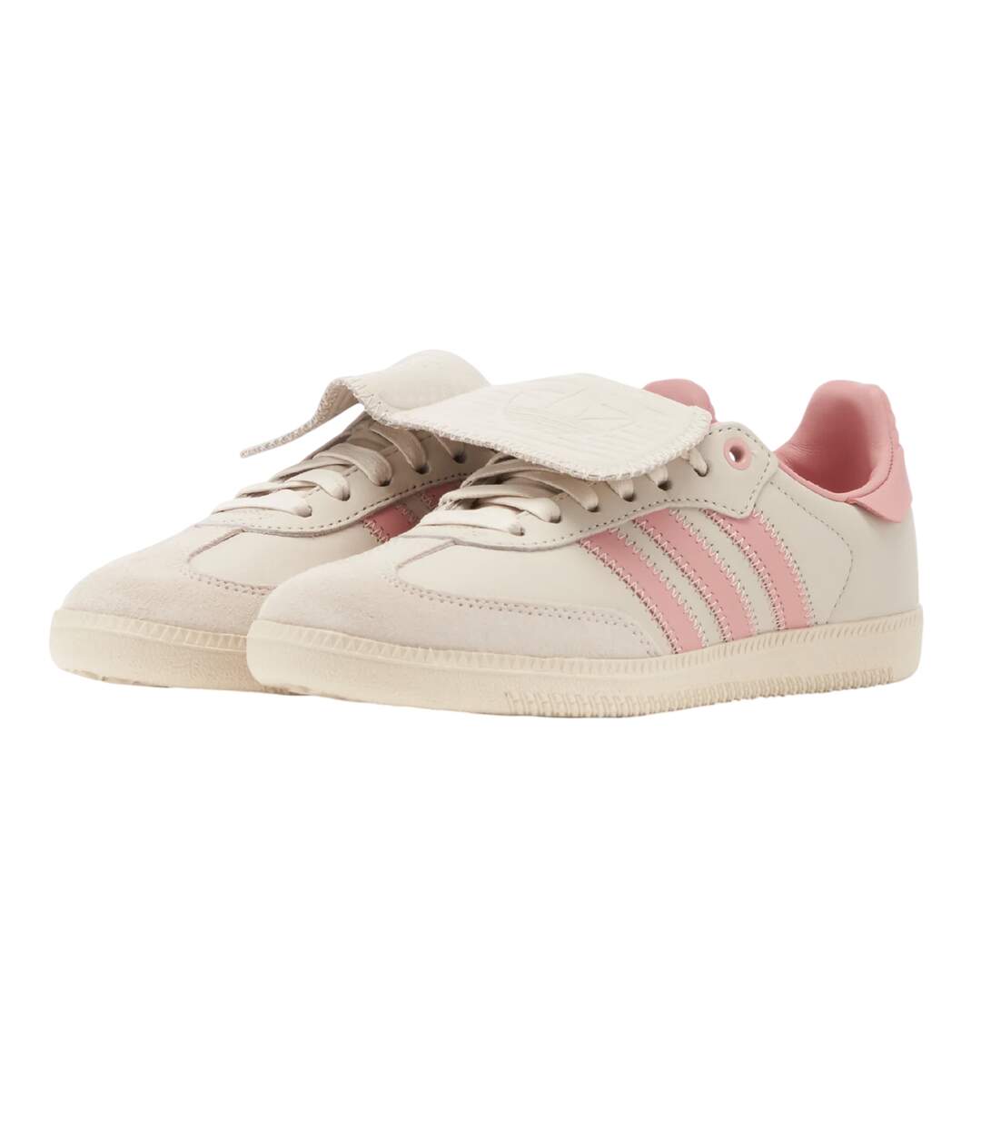 Chaussures Motif/style 3 Rayures Samba Homme Blanc Rose Adidas-1