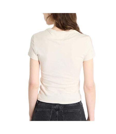 T-shirt beige femme tommy hilfiger essential - l
