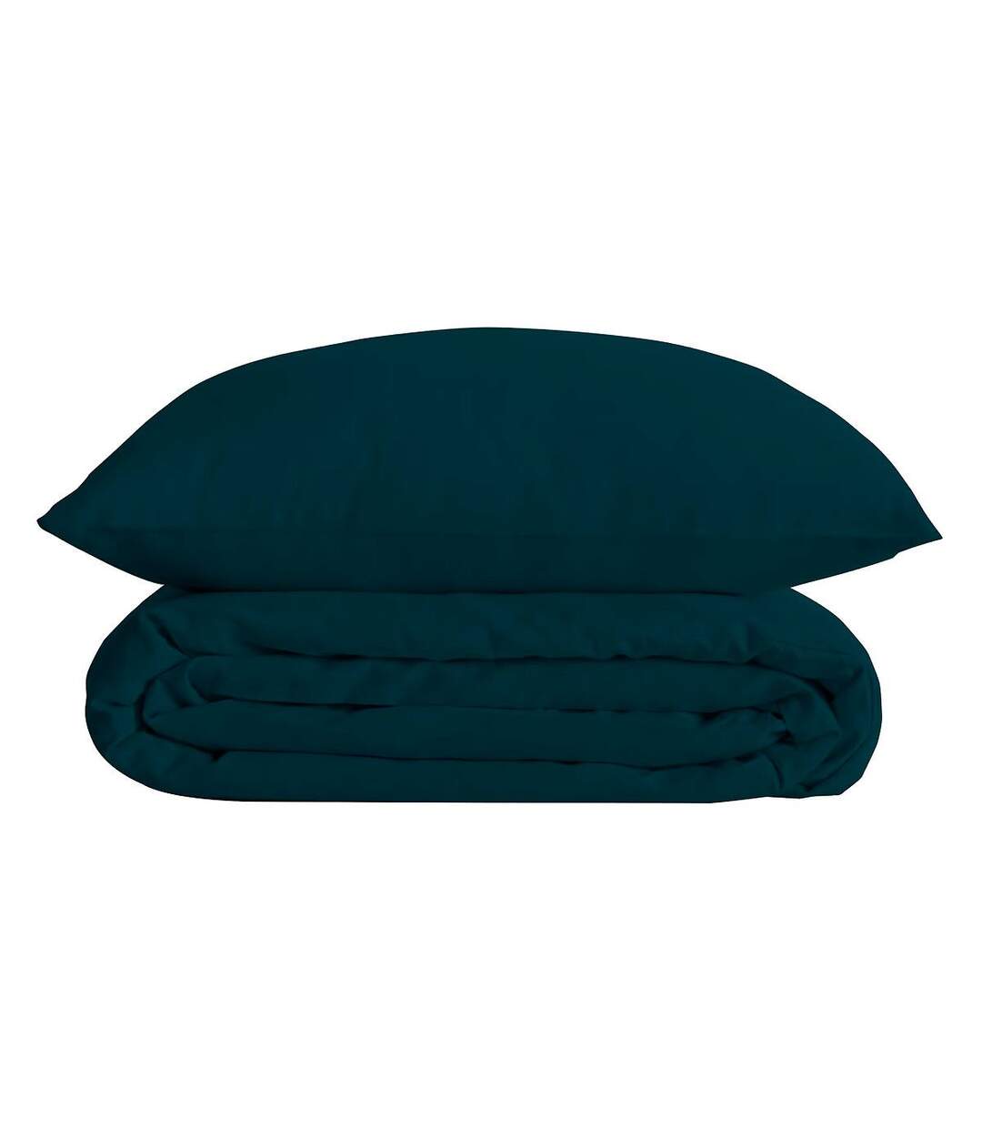 Parure de Lit 3 Pièces Percale 240x220cm Bleu Egéen-2