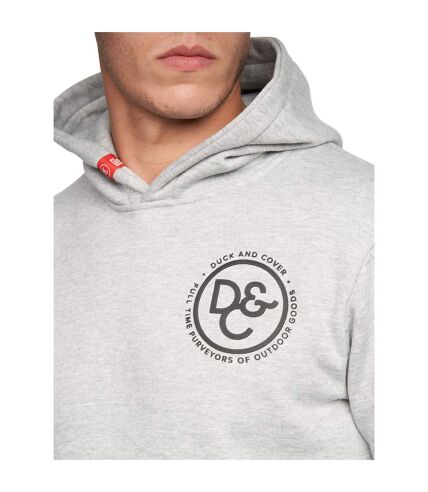 Sweat à capuche macksony homme gris chiné Duck and Cover Duck and Cover