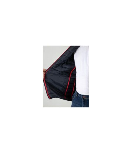 D555 Doudoune Unie À Col Montant Grande Taille Rowland Homme Bleu Marine Duke