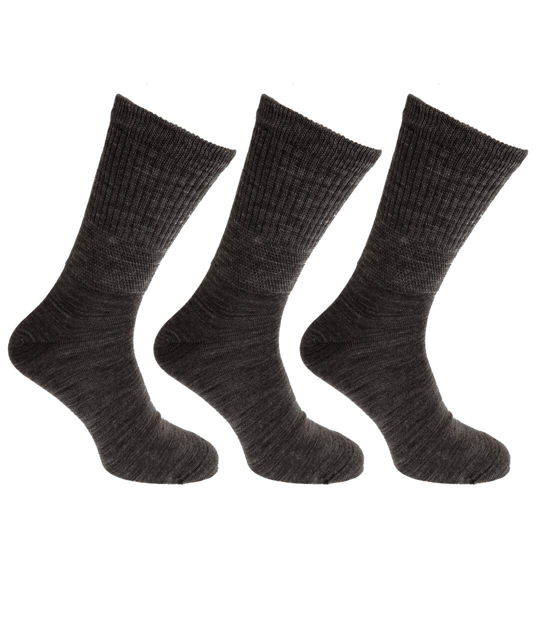 Chaussettes pour diabétiques homme gris foncé Universal Textiles