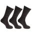 Mens Lambs Wool Blend Diabetic Extra Wide Socks (3 Pairs) (Charcoal) - UTMB534