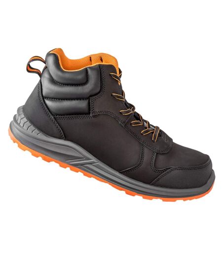 Bottines De Sécurité Stirling Adulte Noir Gris Orange WORK-GUARD By Result