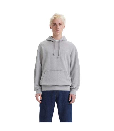 Sweat À Capuche Homme Gris Chiné Levis
