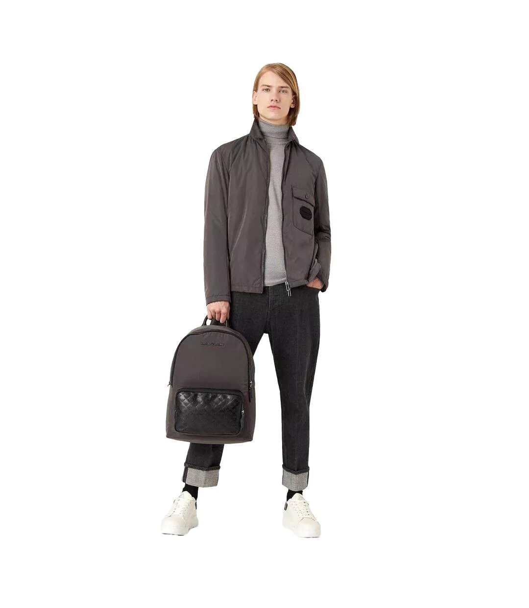 Sweat Homme Gris Emporio Armani-4