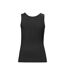 Womens/ladies Tank Top Black Cottover-2